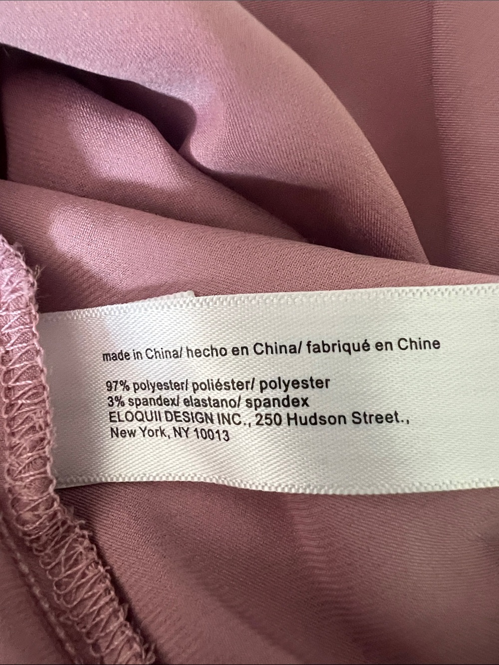 ELOQUII Poet Sleeve Tie Back Blouse Mauve Dusty Rose Women’s Size 14 - Picture 13 of 14